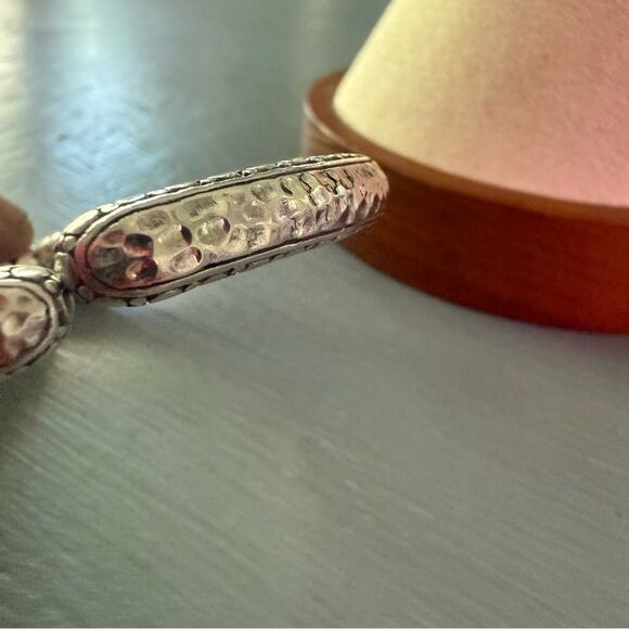 Sarda 925 Sterling Silver Hinged Bangle Bracelet - Picture 2 of 15